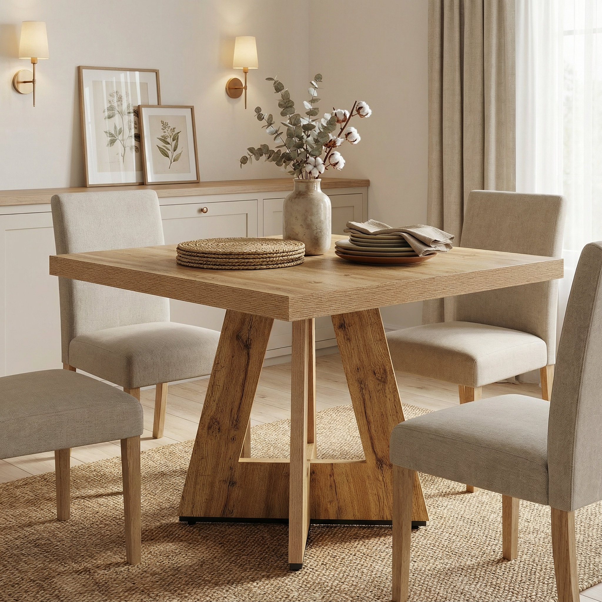 Ebern Designs 31.5" Square Dining Table For 2-4 For Small Space